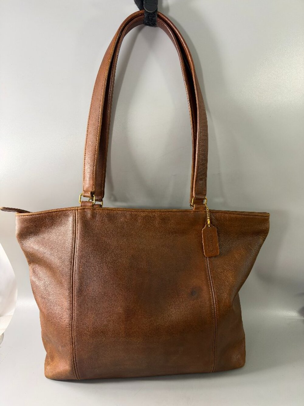 Authentic Vintage Coach Light Tote Bag in Cocoa